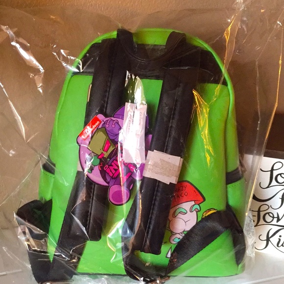 NWT!?SUPER RARE? ?EXCLUSIVE? Loungefly Nickelodeon Invader Zim Gir Backpack! main image 7